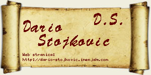 Dario Stojković vizit kartica